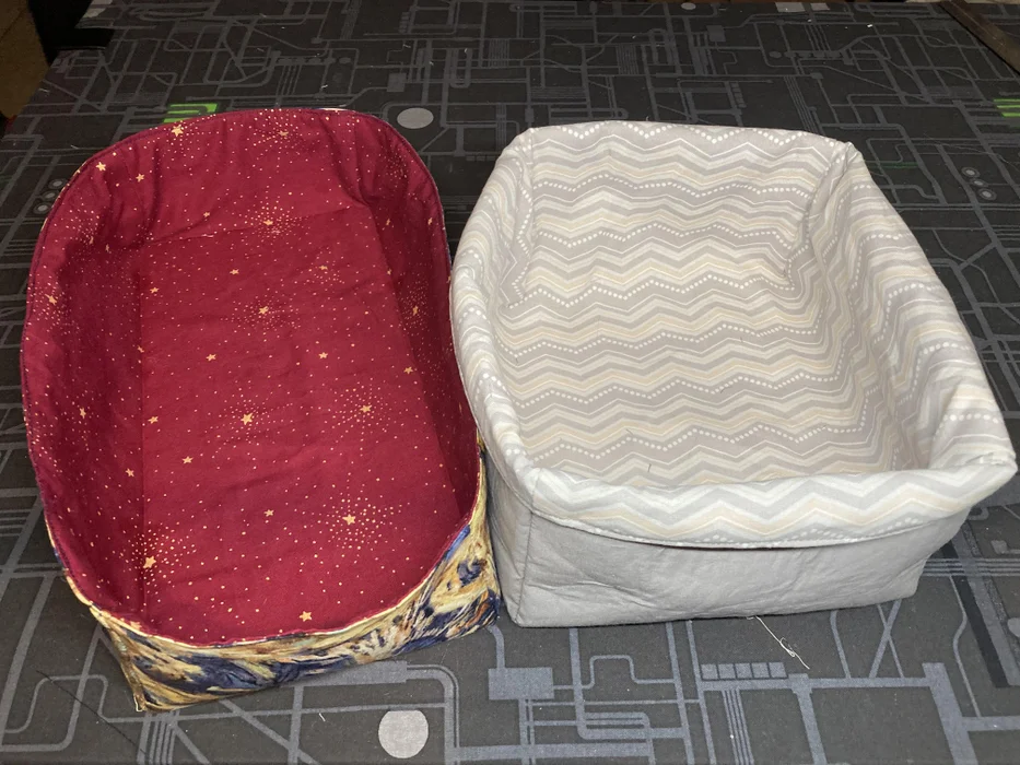 صندوق تخزين مزدوج الوجه من القماش