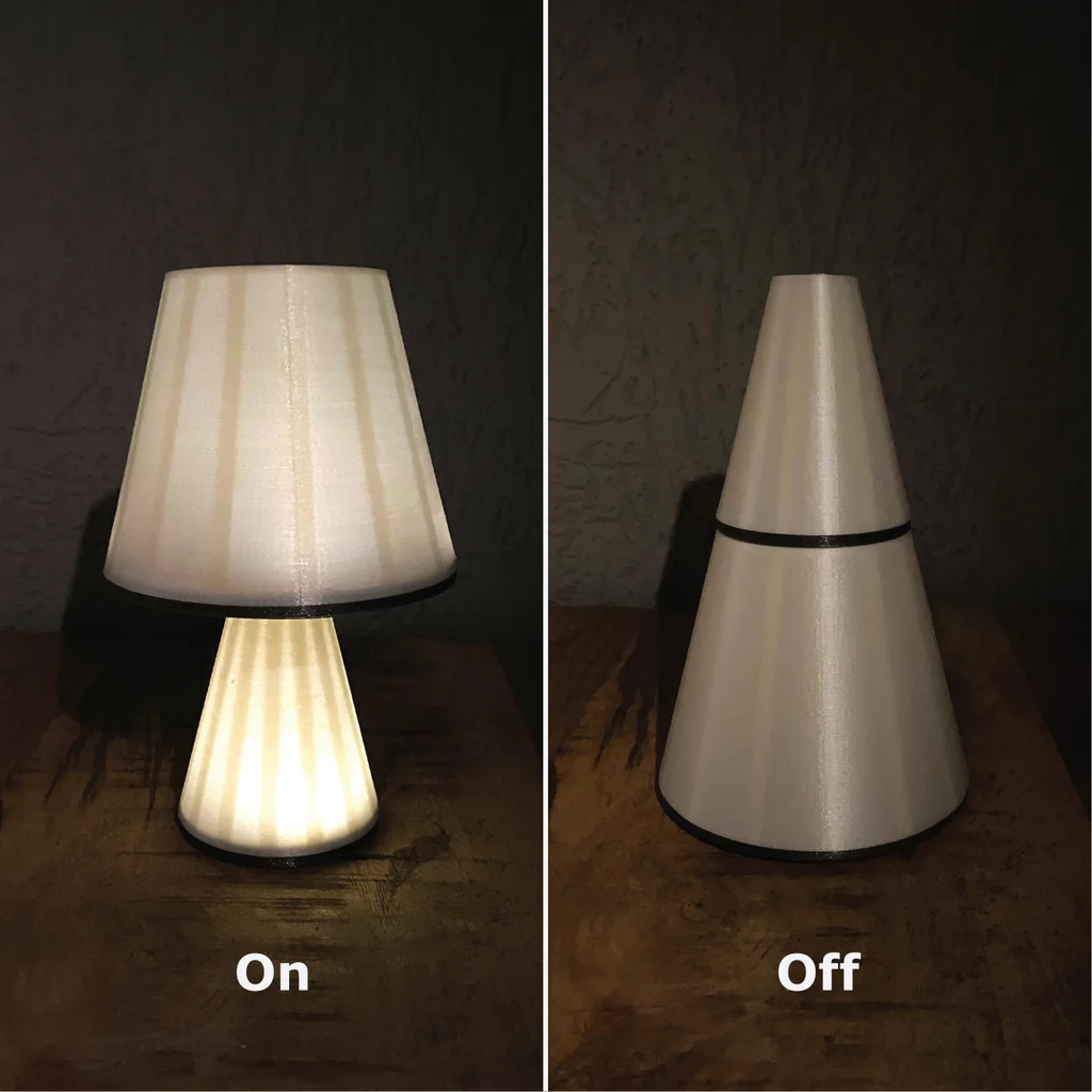 مصباح يعمل بالبطارية بطريقة تشغيل فريدة بواسطة المغناطيس