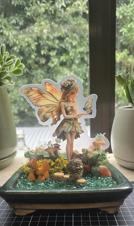 اصنع بنفسك مجسم عرض ساحر لحديقة الجنيات اللطيفة