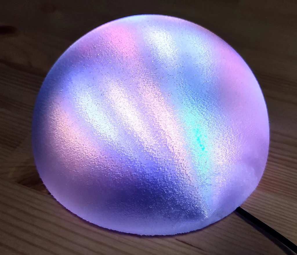 كيف تصنع مصباح ليد مزين نصف كروي - كروما دوم