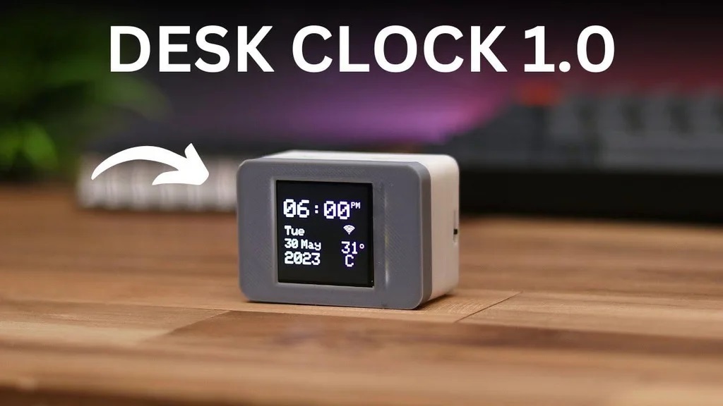 كيفية صنع ساعة مكتب صغيرة مع حالة الطقس