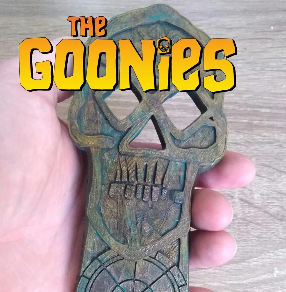 طباعة ثلاثية الأبعاد للعظام المصنوعة من النحاس في فيلم The Goonies