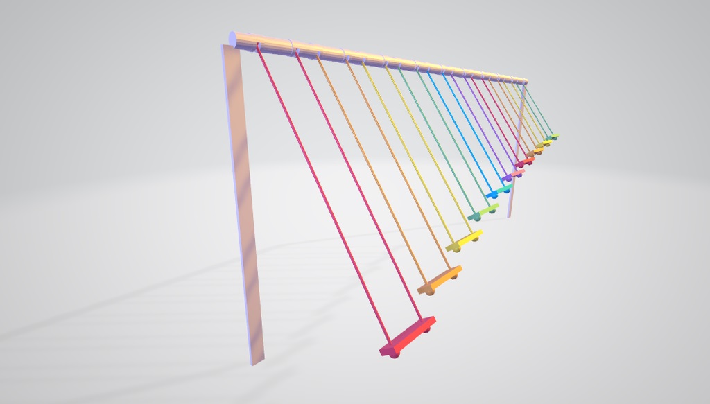 اصنع بندول قوس قزح على شكل ثعبان باستخدام برنامج Tinkercad