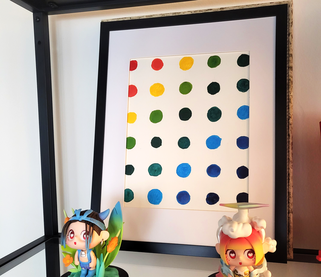 فن تجريدي سهل بألوان قوس قزح لتزيين منزلك