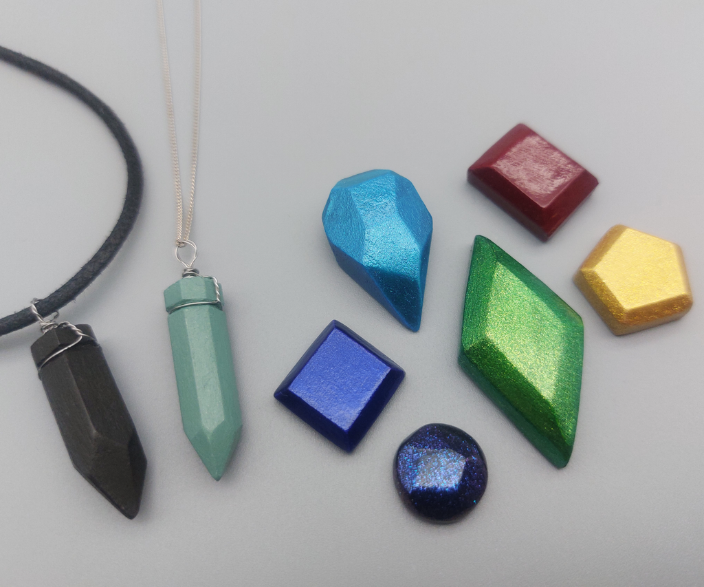 كيفية صنع جواهر وكريستالات باستخدام الطين ذاتى التجفيف بالهواء